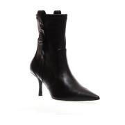 Stuart Weitzman Svart spänne ankelstövel - 75 mm klack - Storlek 36 Bl...