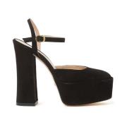 Stuart Weitzman Höga Plattformspumps Black, Dam