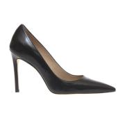 Stuart Weitzman Svart Borstad Pump med 100mm Klack Black, Dam