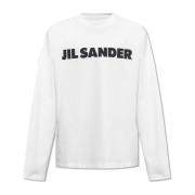 Jil Sander T-shirt med logotyp White, Herr