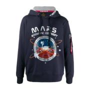 Alpha Industries Hoodies Blue, Herr