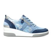 Mephisto Trudie Damsneakers - Bred Passform - Denim Blue, Dam