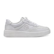 Tamaris Vita Läder Sneakers för Kvinnor White, Dam