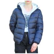 Aeronautica Militare Reversibel dunjacka med huva Blue, Dam