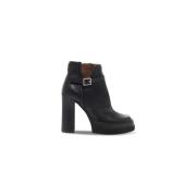 A.s.98 Dam Läder Ankelboots - Art. B48202 Svart - Storlek 36 Black, Da...