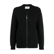 Alberta Ferretti Sweatshirt med Sweatshirt med dragkedja Black, Dam