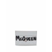 Alexander McQueen Quiltad Logokorthållare White, Dam