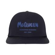 Alexander McQueen Marinblå Logo Baseballkeps Blue, Herr