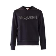 Alexander McQueen Stiliga Sweatshirts Hoodies Black, Herr