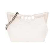 Alexander McQueen The Peak Bag Liten axelväska White, Dam