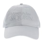 Alexander McQueen Ljusblå Hatt - Regular Fit - Passar för alla tempera...