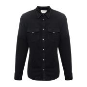 Alexander McQueen Denimskjorta Black, Herr