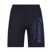 Alexander McQueen Snygga Shorts för Män Blue, Herr