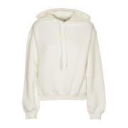 Alexander Wang Vita Sweaters med Puff Paint Logo White, Dam