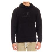 C.p. Company Mysig Ullhoodie för Män Black, Herr