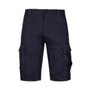 C.p. Company Stretch Sateen Cargo Shorts med Förstärkta Bältesöglor oc...