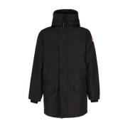 Canada Goose Svart dunfodrad jacka med justerbar huva Black, Herr