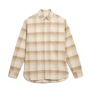 Golden Goose Slim-Fit Skjorta med Knappar Beige, Herr