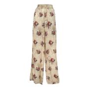 Golden Goose Wallpaper Sate Pant Sophie för kvinnor Beige, Dam