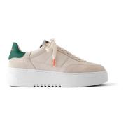 Axel Arigato Vintage Beige Sneakers med Grön Häl Beige, Dam