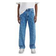 Axel Arigato Signature Zine Straight-Leg Jeans Blue, Herr