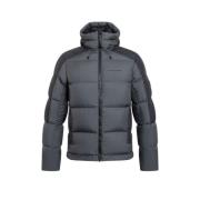 Peak Performance M Puffer Hood Jacka Gray, Herr