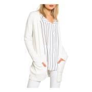 VILA Dam Vit Cardigan White, Dam