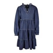 Love Moschino Blå klänning från Love Moschino Collection Blue, Dam