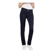 MAC Mörkblå Straight-Leg Jeans Dream Pants Blue, Dam