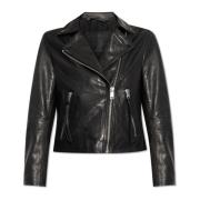 AllSaints ‘Dalby’ läderjacka Black, Dam