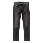 Nudie Jeans Slim Fit Tapered Leg Svarta Jeans Black, Herr