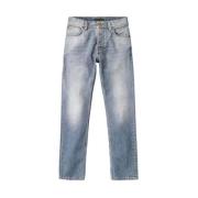 Nudie Jeans Slim Fit Silver Indigo Jeans Blue, Herr