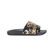 Versace Jeans Couture Dam Slide Sandaler Black, Dam