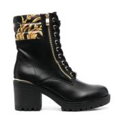 Versace Jeans Couture Multifärgade Casual Booties Black, Dam