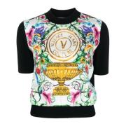 Versace Jeans Couture Höj din avslappnade garderob med denna tröja Bla...