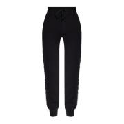 Versace Jeans Couture Sweatpants med varumärkesrandiga sidor Black, He...