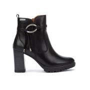 Pikolinos Studded Ankelboot med 9cm Klack Black, Dam