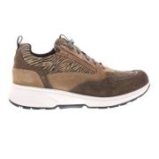 Xsensible Stretchwalker Damsneaker i Brun Nubuckläder Brown, Dam