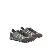 Premiata Lucy Herr Sneakers med Broderad Logotyp Gray, Herr