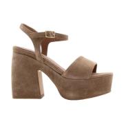 Carmens High Heel Sandals Brown, Dam