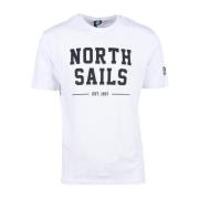 North Sails T-Shirts White, Herr