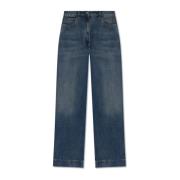 Etro Högmidjade vida jeans Blue, Dam