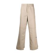 Palm Angels Beige Chino Byxor med Hög Midja Beige, Herr