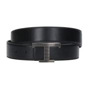 Tod's Exklusivt Reversibelt i Läder Black, Herr