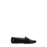 Tod's Svarta Läder Kvinnors Moccasins Black, Dam