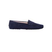 Tod's Dekorativt Ben Krust Mokasiner Blue, Dam