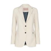 MOS Mosh Tidlös Ecru Blazer för Kvinnor Beige, Dam