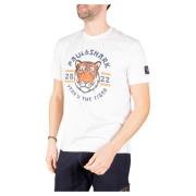 Paul & Shark T-shirt Året för Tigern White, Herr
