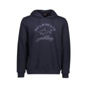 Paul & Shark Sweatshirt med stort tryckt logotyp Blue, Herr