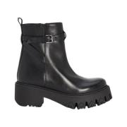 Patrizia Pepe Biker Ankelboots Black, Dam